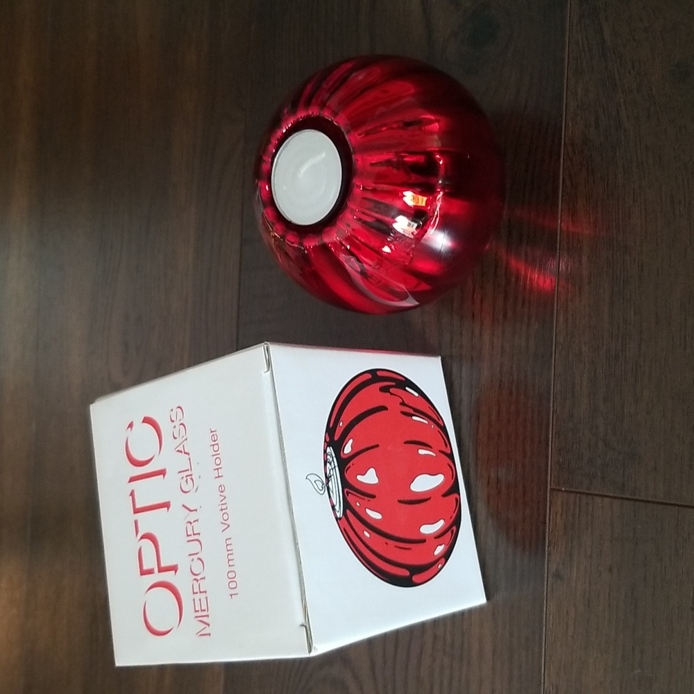 Dept. 56 optic mercury votive candle holder